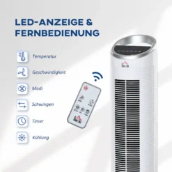 HOMCOM Luftkühler Mit Wasserkühlung Fernbedienung Turmventilator Standventilator Mit Luftbefeuchtung Klimagerät 8h Timer Nutzungsraum 20㎡ 60W ABS Weiß Ø30 X 100,8H Cm 19 HOMCOM Luftkühler Mit Wasserkühlung Fernbedienung Turmventilator Standventilator Mit Luftbefeuchtung Klimagerät 8h Timer Nutzungsraum 20㎡ 60W ABS Weiß Ø30 X 100,8H Cm -Kaufland Verkäufe faec22d62e6ab7c4b65e0c4b1fbaee6a