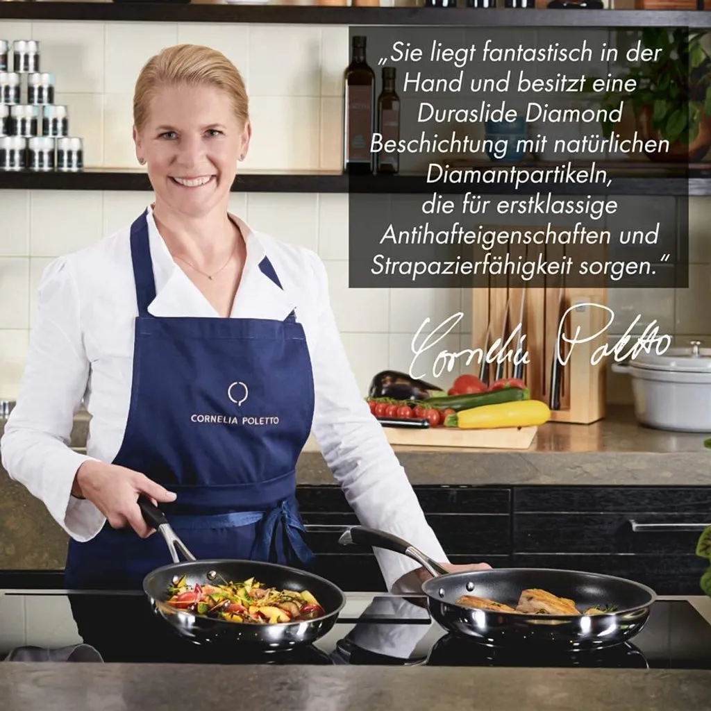 CORNELIA POLETTO BY ZWILLING Bratpfannen, Set 3-teilig (20 Cm + 24 Cm + 28 Cm) 13 CORNELIA POLETTO BY ZWILLING Bratpfannen, Set 3-teilig (20 Cm + 24 Cm + 28 Cm) – Bild 11