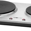 CLATRONIC Doppelkochplatte DKP 3668 Edelstahl Herdplatte Kochplatte 1000/1500W