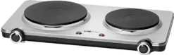 CLATRONIC Doppelkochplatte DKP 3668 Edelstahl Herdplatte Kochplatte 1000/1500W