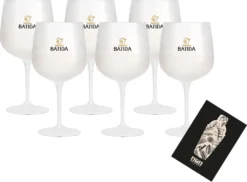 Batida De Coco 6er Set Glas Mangaroca - Weiß Bachelor Weinglas Ballonglas 6 Stück
