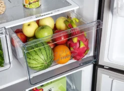 Hisense RQ515N4AC2 Cross Door Kühl-Gefrierkombination - NoFrostPlus - Multi Air Flow - SuperCool - Langlebiger Inverter - LED Display - Nettofassungsvermögen 427 L: Kühlteil 265 L / Gefrierteil 129 L - Super Cool - Edelstahl – Optik -Kaufland Verkäufe fbd4e2936530995829f4bf997bf53ade