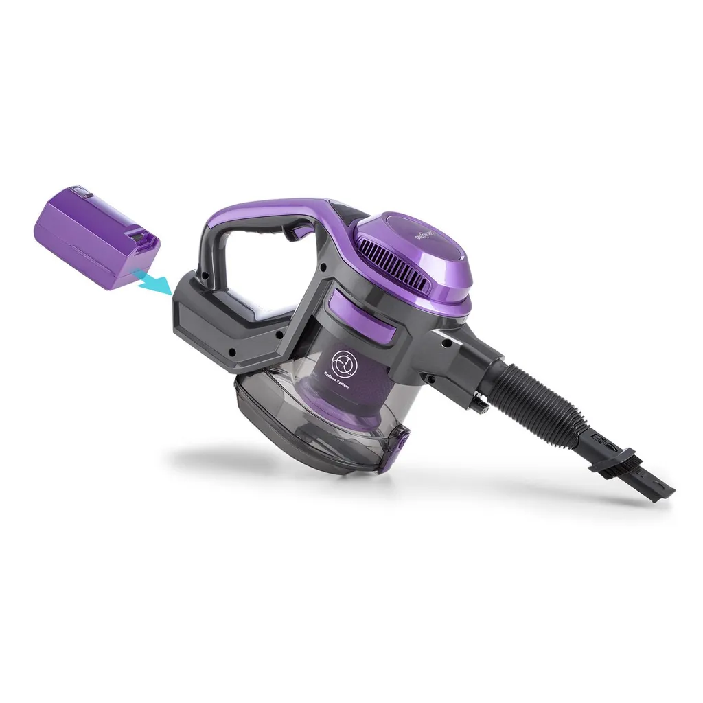 OneConcept CleanFree Akkustaubsauger Lithium-Ionen-Batterie - Aufladbar , 22,2 V / 2.200 MA/h , Violett 4 OneConcept CleanFree Akkustaubsauger Lithium-Ionen-Batterie - Aufladbar , 22,2 V / 2.200 MA/h , Violett – Bild 2