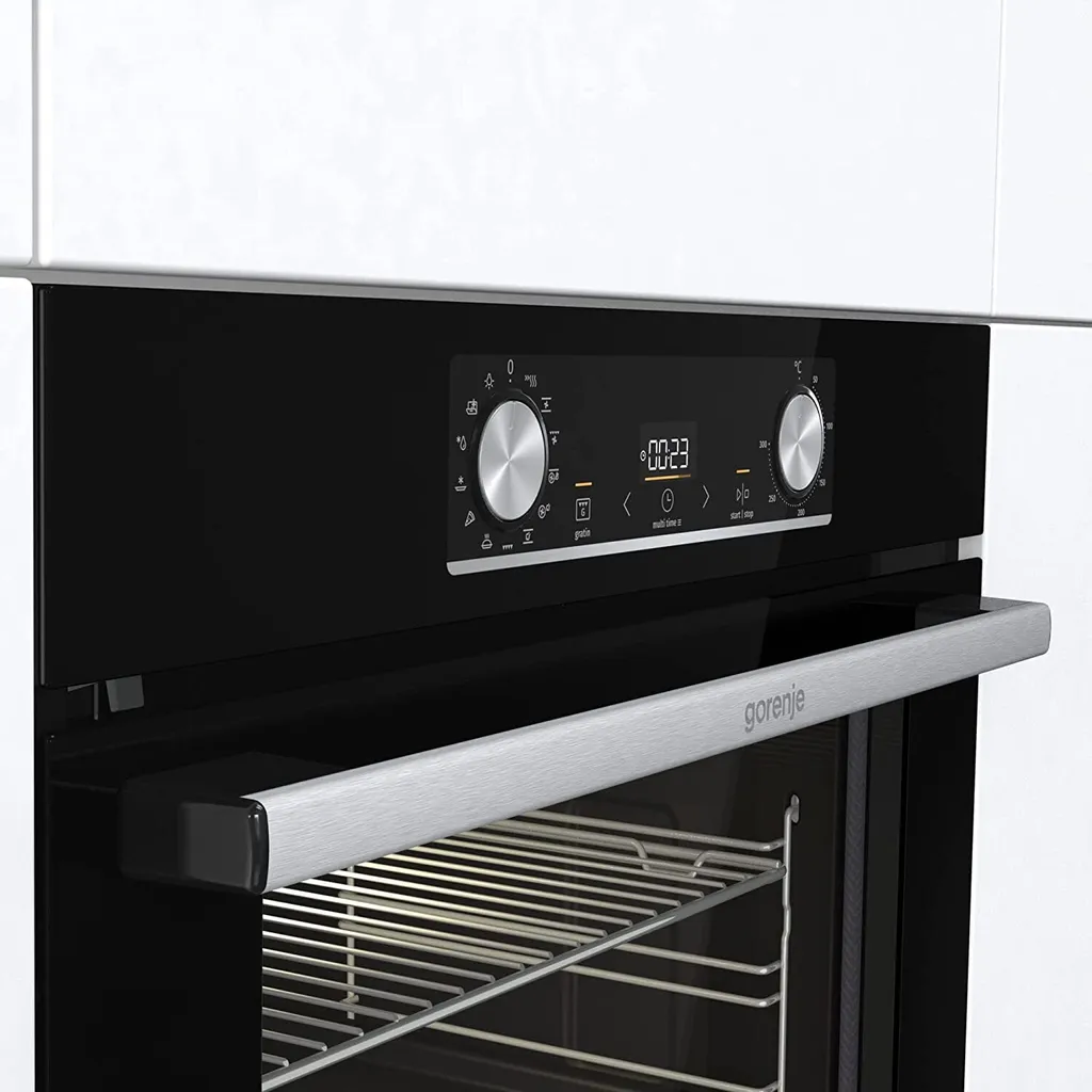 Gorenje Einbaubackofen-Set OptiBake Black Steam Pyro Set - 77L - Heißluft - Pyrolyse-Reinigung - ExtraSteam - GentleClose - AirFry - Pizzamode 300°C - PerfectGrill - Induktions-Kochfeld Mit BridgeZone 7 Gorenje Einbaubackofen-Set OptiBake Black Steam Pyro Set - 77L - Heißluft - Pyrolyse-Reinigung - ExtraSteam - GentleClose - AirFry - Pizzamode 300°C - PerfectGrill - Induktions-Kochfeld Mit BridgeZone – Bild 5