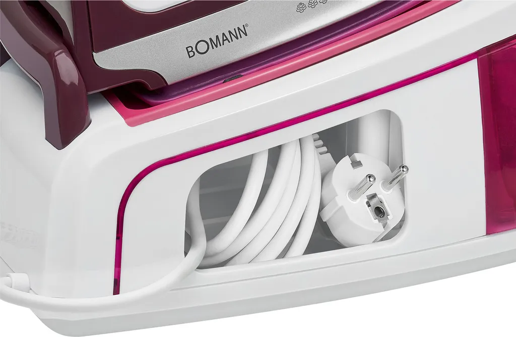 Bomann DBS 6034 CB Dampfbügelstation, Superglide-Keramiksohle, 3,5 Bar Dampfdruck, Elektronisches Anti-Tropf-System, 2300W, Weiß-flieder 3 Bomann DBS 6034 CB Dampfbügelstation, Superglide-Keramiksohle, 3,5 Bar Dampfdruck, Elektronisches Anti-Tropf-System, 2300W, Weiß-flieder