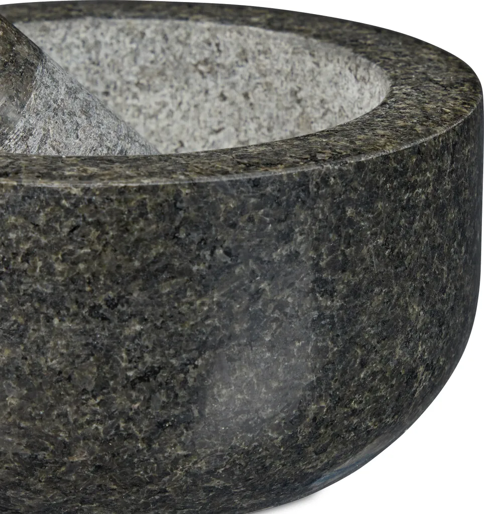 Relaxdays Granit Mörser Mit Stößel 16 Cm 8 Relaxdays Granit Mörser Mit Stößel 16 Cm – Bild 6