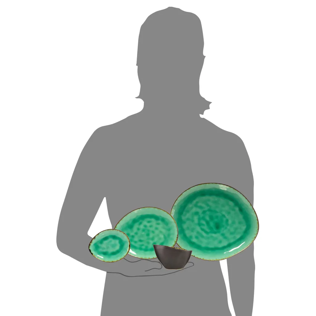 Sänger SÄNGER Steingut Geschirrset Palm Beach, Tafelservice & Servierplatten Set 23 Teilig Für 4 Personen 11 Sänger SÄNGER Steingut Geschirrset Palm Beach, Tafelservice & Servierplatten Set 23 Teilig Für 4 Personen – Bild 9