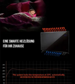 Glaskonvektor / Elektroheizung / Konvektor-Heizung - 24h-Timer - LCD-Display Touchscreen - Fernbedienung - Mobiler, Leiser, Elektrischer & Energiesparender Elektroheizkörper 2000 Watt -Kaufland Verkäufe fd59eea2f09f1f1d99e42772916ac83c