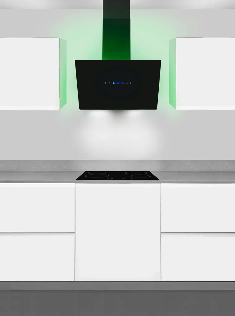 Exquisit Dunstabzugshaube KFD617-2L Schwarz | Metallfettfilter | Touch-Control 10 Exquisit Dunstabzugshaube KFD617-2L Schwarz | Metallfettfilter | Touch-Control – Bild 8