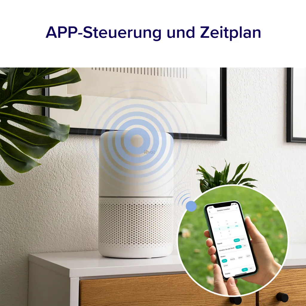 LEVOIT Luftreiniger Allergiker Mit H13 HEPA Luftfilter Core 300S 11 LEVOIT Luftreiniger Allergiker Mit H13 HEPA Luftfilter Core 300S – Bild 9