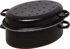 Krüger Gänsebräter Aus Schwarz Emailliertem Stahl Mit Chromrand 42cm -Kaufland Verkäufe fe837332828d8efbfe5c9e93328b3bac