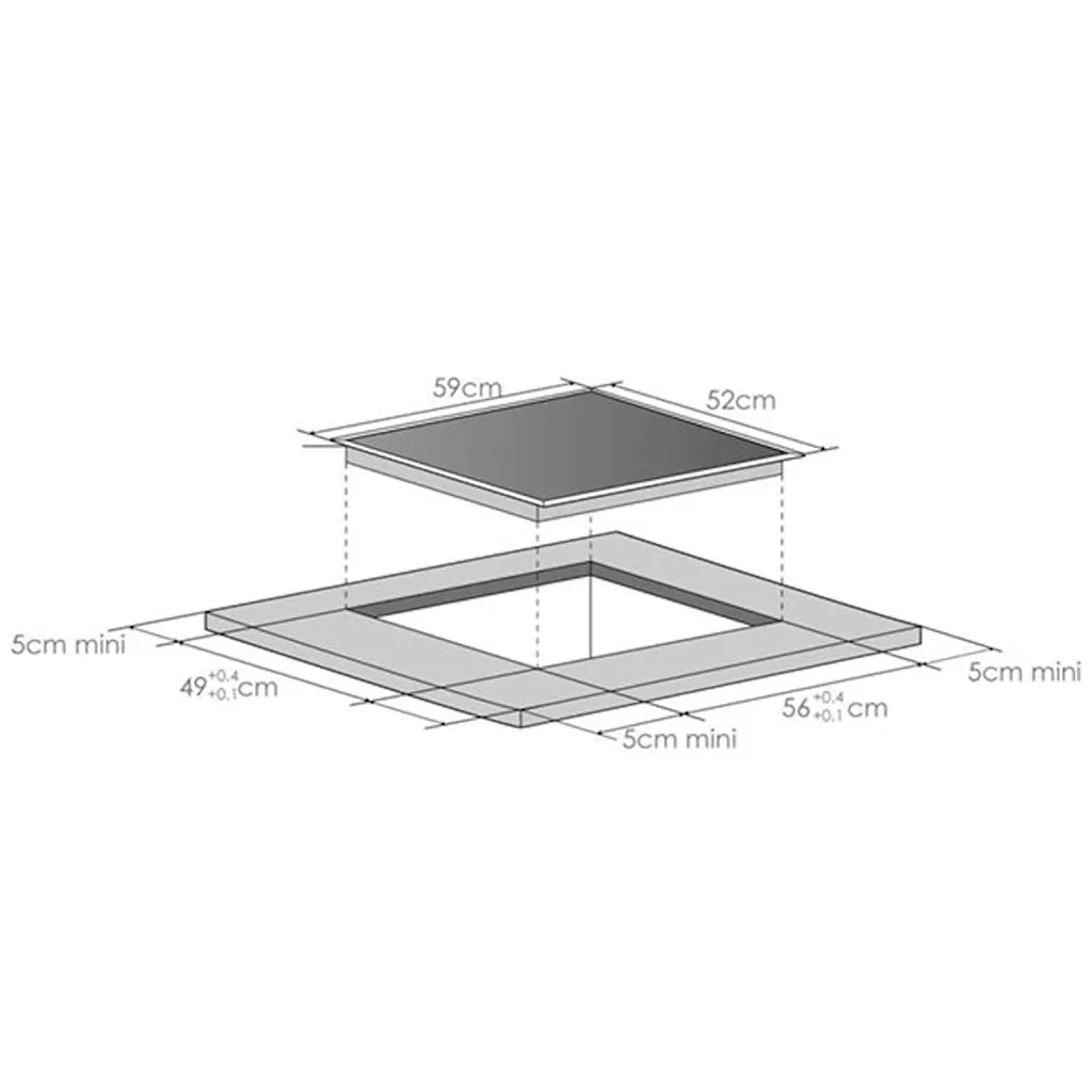 PKM Kochfeld Ceranfeld Mit Edelstahlrahmen Autark EB-C4-2KBTC Touch Control 7 PKM Kochfeld Ceranfeld Mit Edelstahlrahmen Autark EB-C4-2KBTC Touch Control – Bild 5