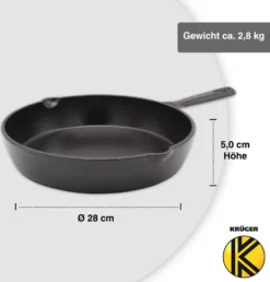Karl Krüger 80028 Eisenguss Pfanne Toledo Ohne Deckel, 28 Cm, Schwarz 13 Karl Krüger 80028 Eisenguss Pfanne Toledo Ohne Deckel, 28 Cm, Schwarz -Kaufland Verkäufe ff412e294867ac4f45953f553cf1ecc3